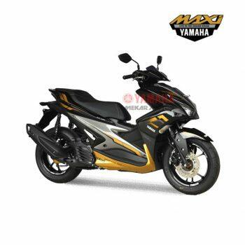 AEROX 155 VVA Painting Black Gold Electric Custom