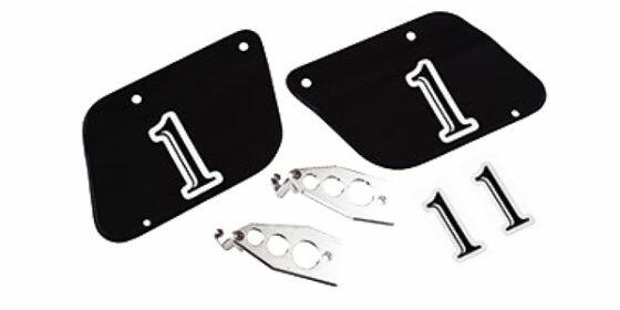 SIDE NO. PLATE R/L BLACK TRACER KIT